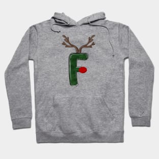 Letter F - Christmas Letter Hoodie